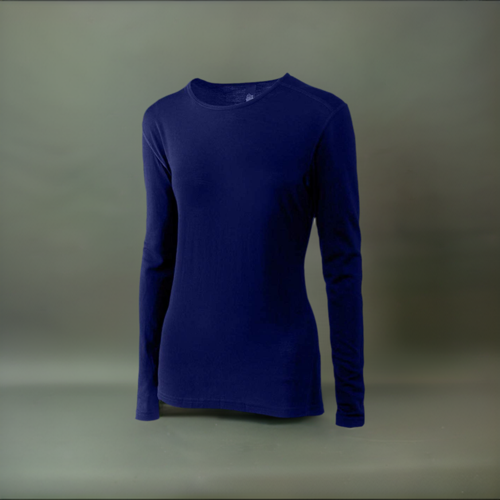 Merino Wool Women's Long Sleeve Top | Crew Neck Shirt