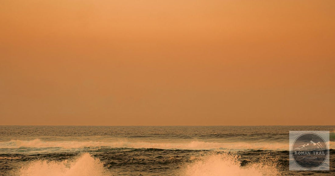 Golden hour crashing wave at Paia, Maui, Hawaii
