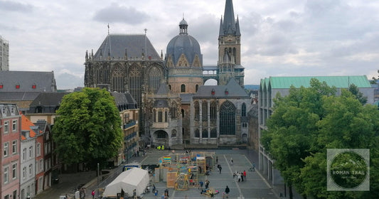 Aachen Cathedral and the surrounding town, Germany