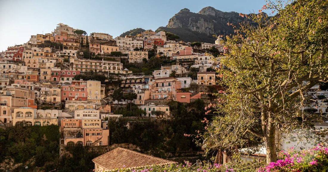 Colourful cliffside buildings at Positano on the Amalfi Coast, Italy