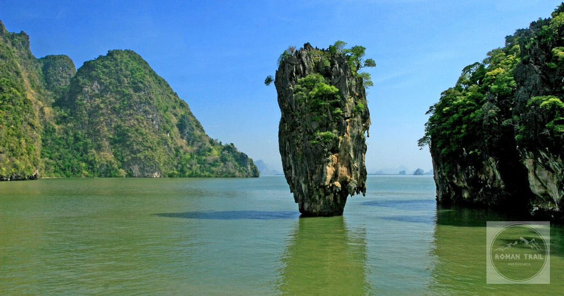 James Bond Island rising from Phang Nga Bay, Thailand
