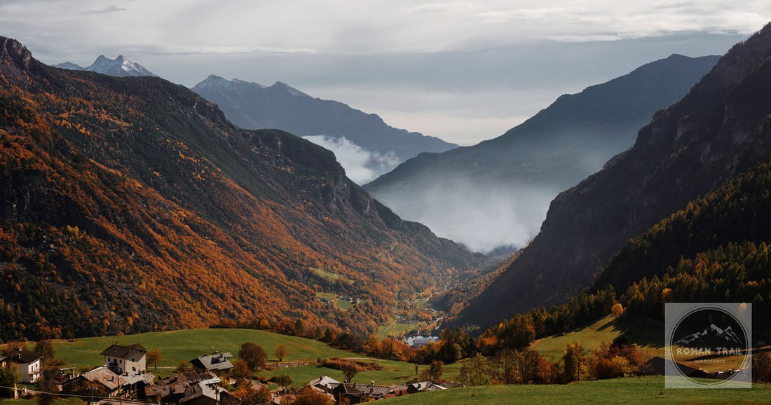 Autumn foliage in the Aosta Valley, Italy