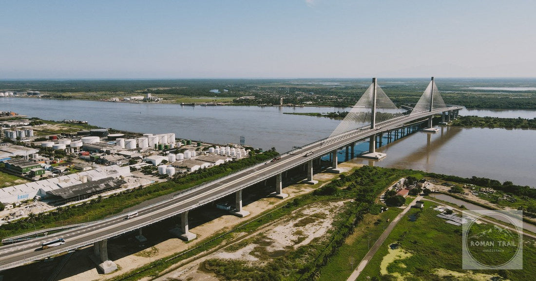 The Pumarejo Bridge over the Magdalena River at Barranquilla, Colombia