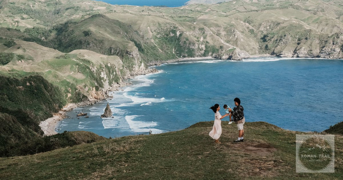 Rolling hills and ocean cliffs in Batanes, Philippines