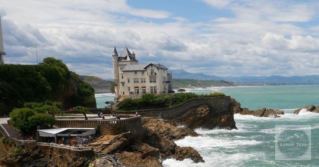 The Villa Belza above the coast at Biarritz, France