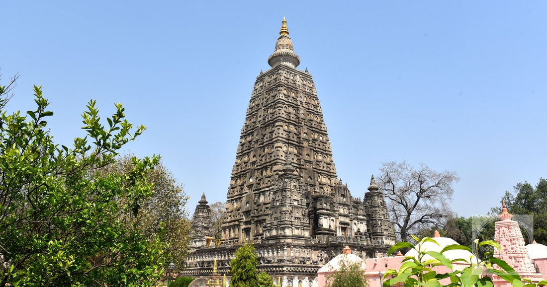 The Mahabodhi Temple at Bodh Gaya, Bihar, India