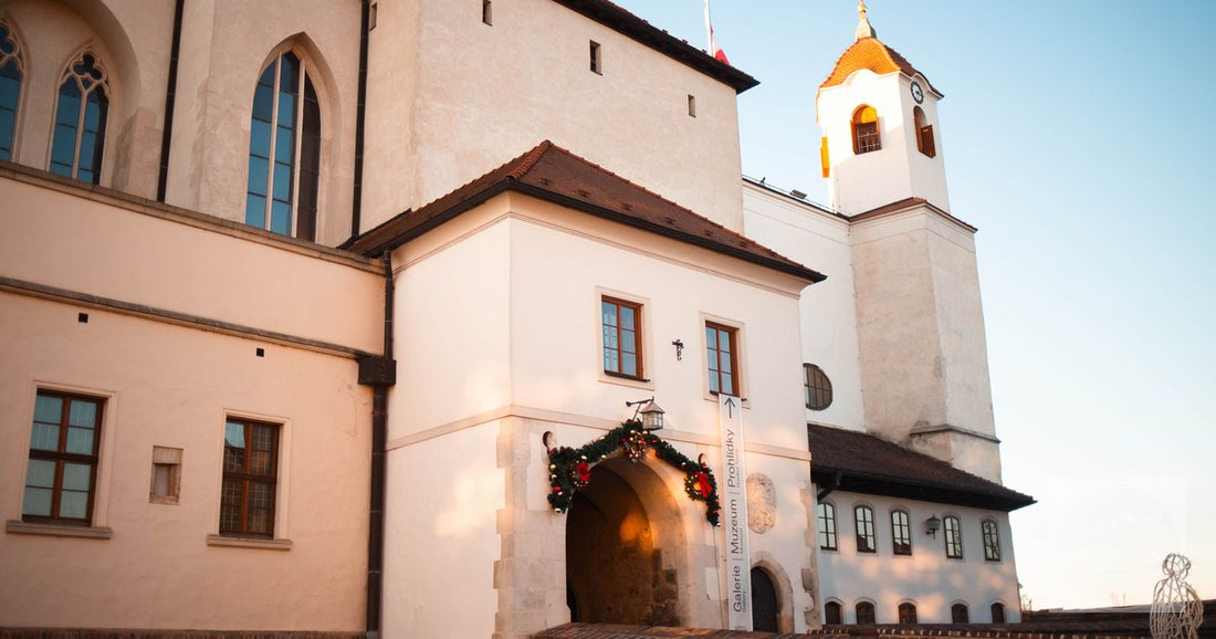 Spilberk Castle above Brno at sunset, Czechia