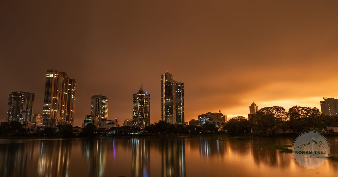 Galle Face Green and the Colombo seafront at golden hour, Colombo packing list for women by Roman Trail Outfitters