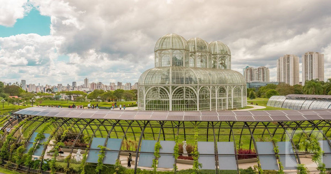 The glasshouse at the Curitiba botanical garden, Parana, Brazil
