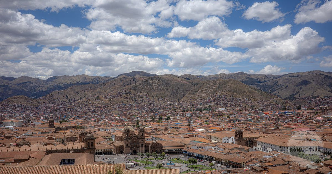 Cusco rooftops and the Andes beyond the former Inca capital, Cusco packing list for women by Roman Trail Outfitters