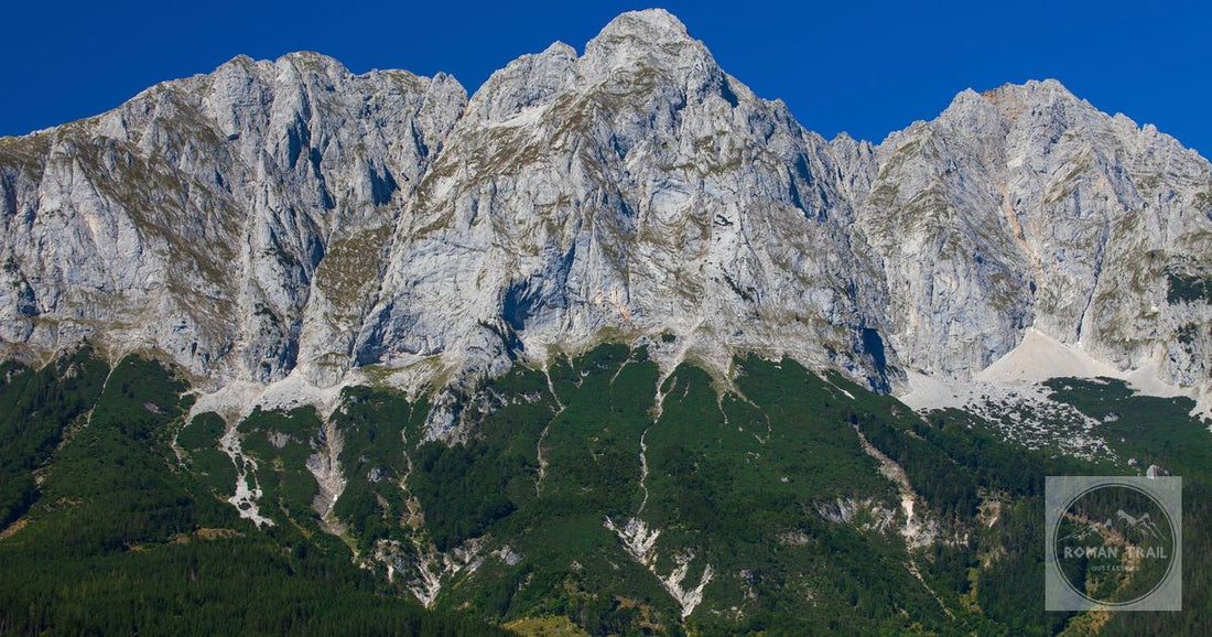 The limestone peaks of the Dachstein range in Styria, Austria
