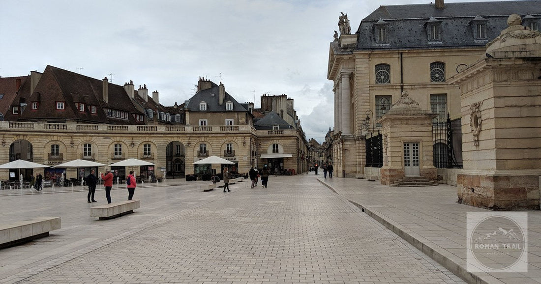 Classical architecture on the Place de la Liberation in Dijon, France