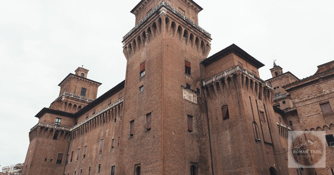 The moated Castello Estense in Ferrara, Italy