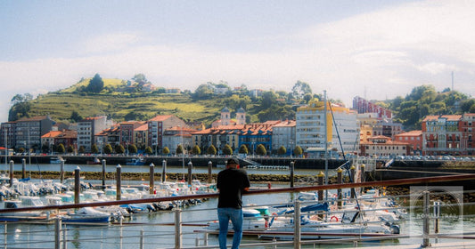Boats in the marina at Gijon, Asturias, Spain