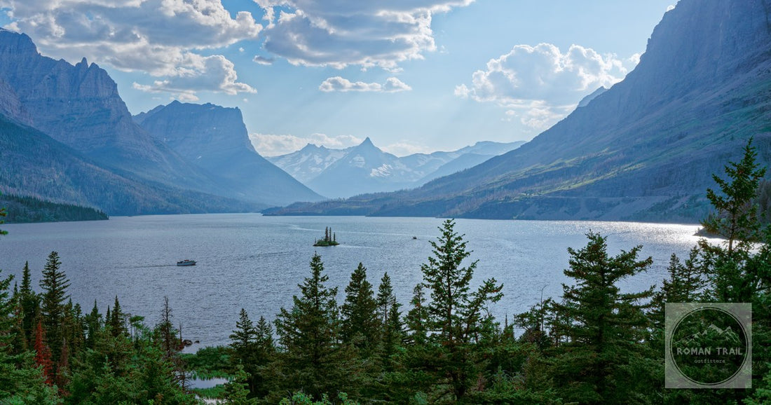 Saint Mary Lake and the mountains around it, Glacier National Park, Montana