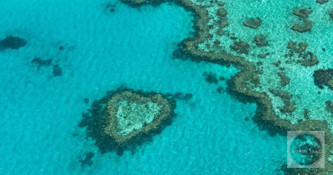 Heart Reef, the heart shaped coral formation on the Great Barrier Reef