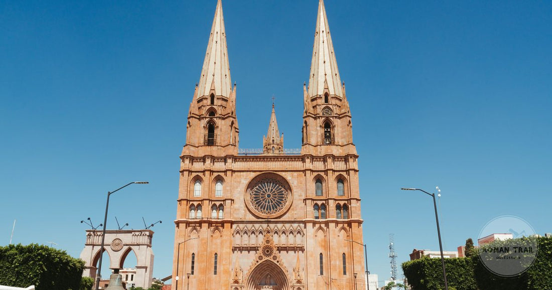 The cathedral of Guadalajara under a clear sky, Mexico