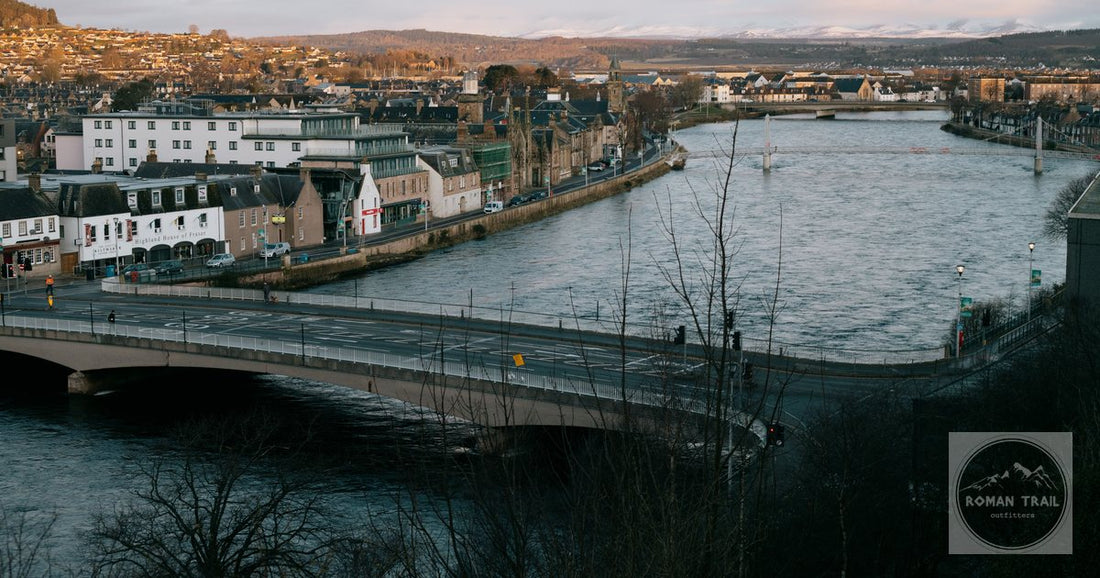 Inverness and the River Ness at dawn, Scotland