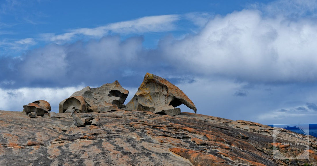 Remarkable Rocks under dramatic cloud on Kangaroo Island, South Australia