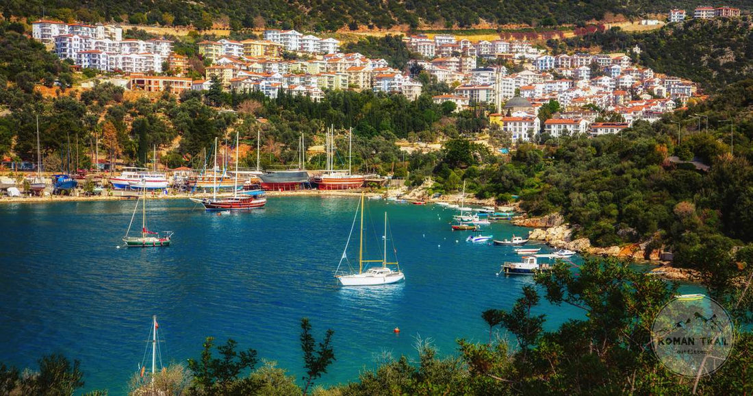 Yachts in the harbour at Kas on the Mediterranean coast of Turkey