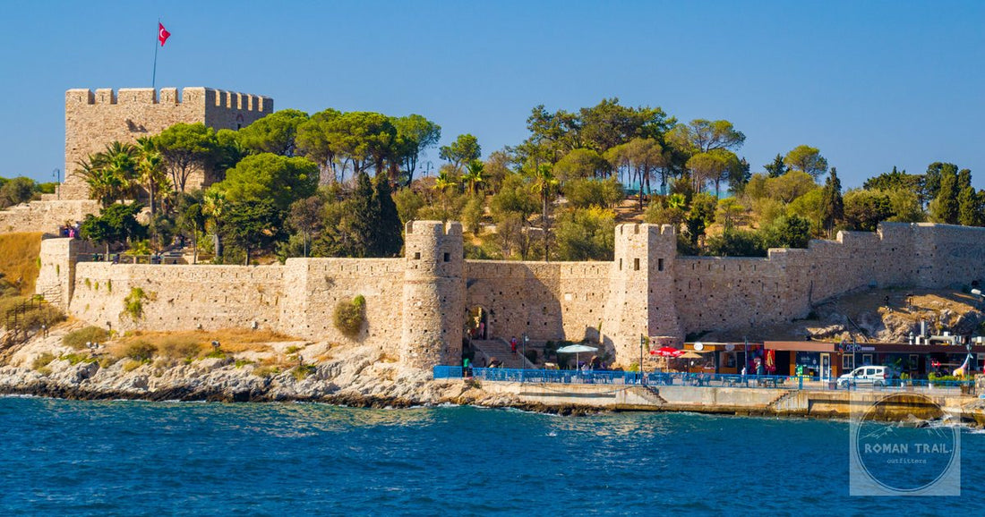The fortress on Pigeon Island at Kusadasi, Turkiye