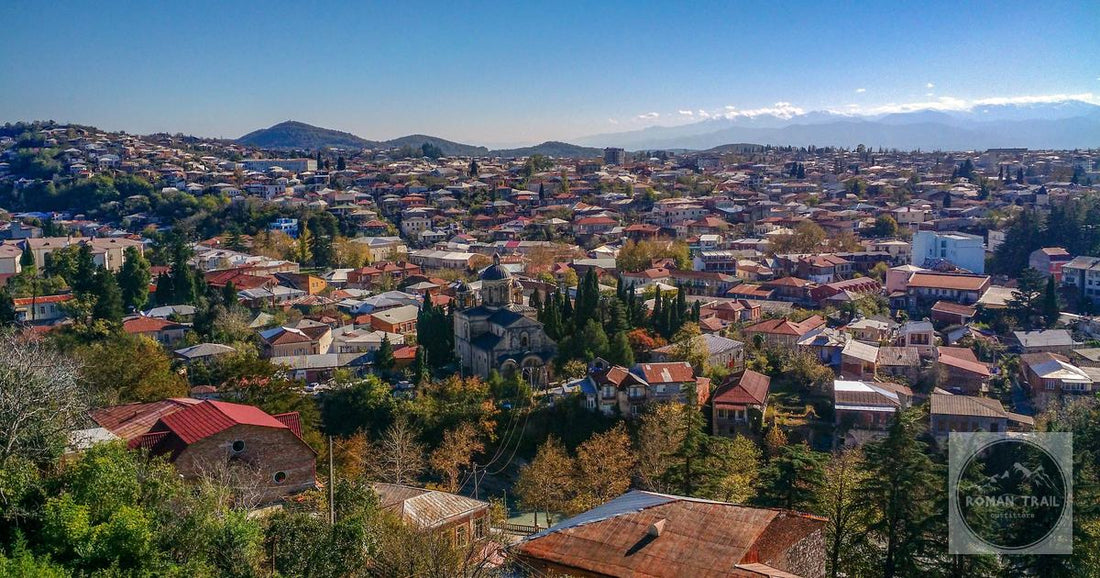 An aerial view of Kutaisi in western Georgia