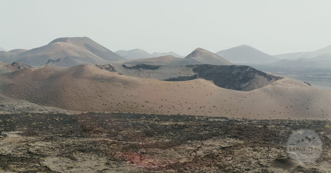 Volcanic scenery in Timanfaya National Park, Lanzarote, Canary Islands