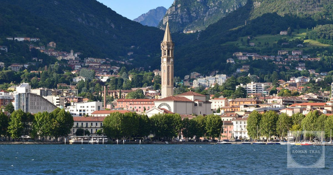 The basilica of San Nicolo by the water at Lecco, Italy