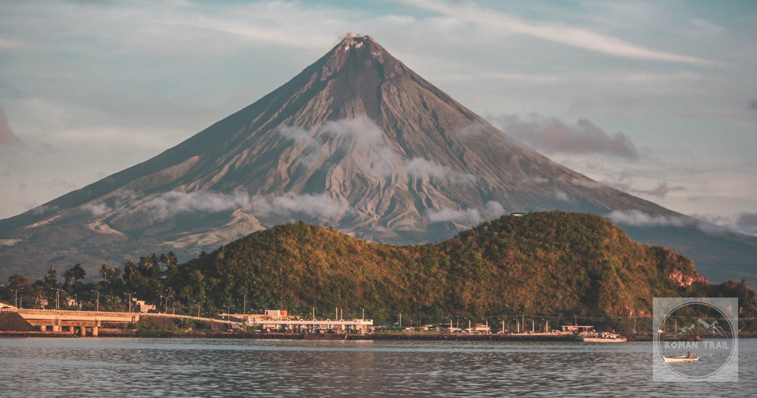 Mayon Volcano and its cone seen from Legazpi City, Philippines