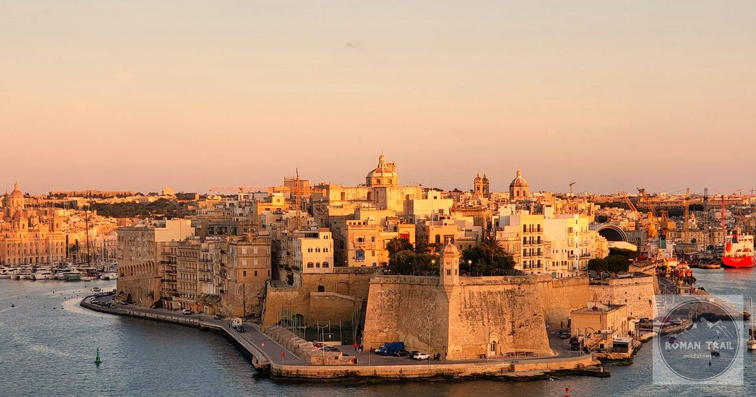 Valletta Grand Harbour Malta at golden hour