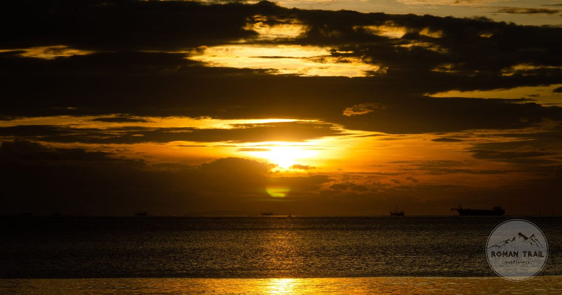 Sunset over Manila Bay with dramatic clouds, seen from Pasay, Philippines