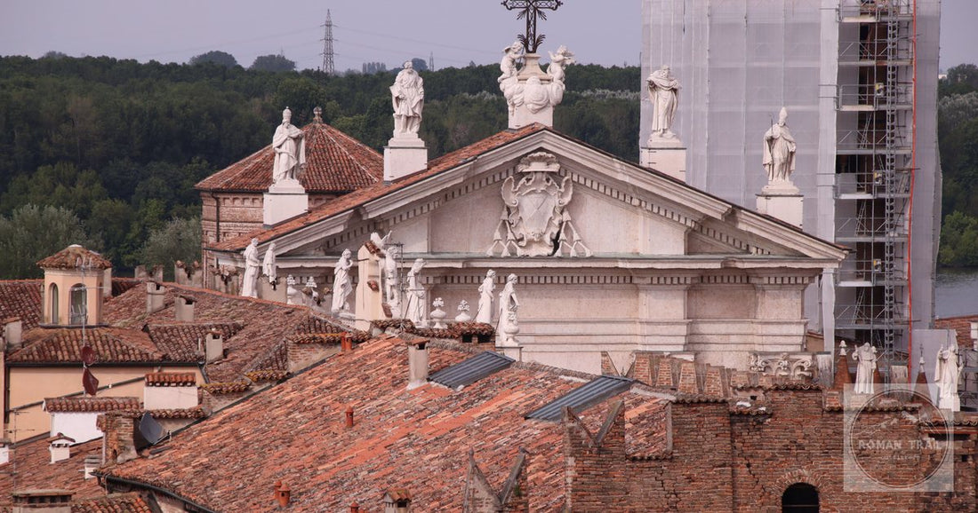 The basilica of Sant'Andrea at Mantova, Italy