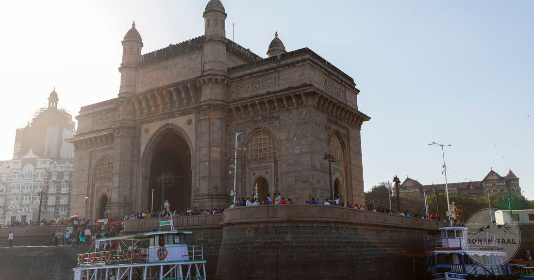 The Gateway of India arch on the Mumbai waterfront at sunset, Mumbai packing list for women by Roman Trail Outfitters