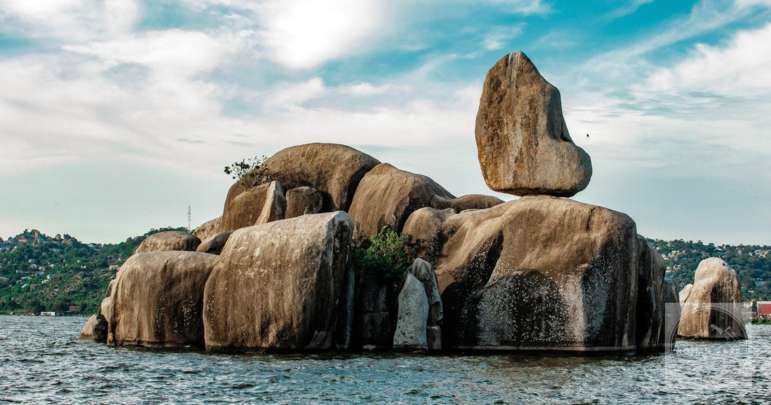 Bismarck Rock in Lake Victoria at Mwanza, Tanzania
