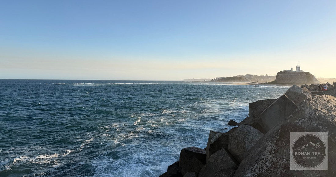 Nobbys Headland at sunset in Newcastle, New South Wales