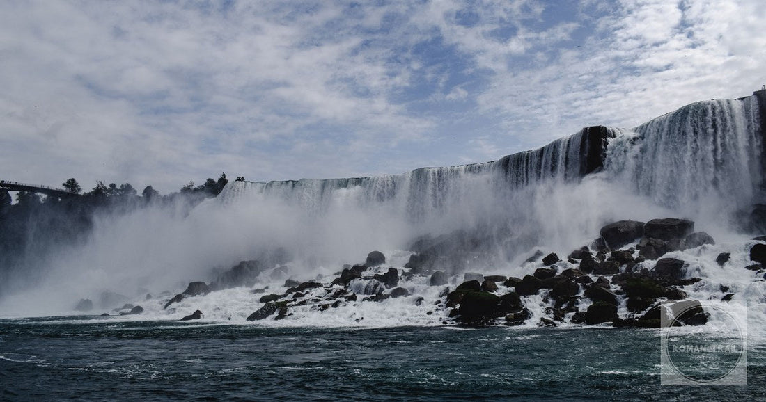 Niagara Falls seen from below through the mist, Ontario