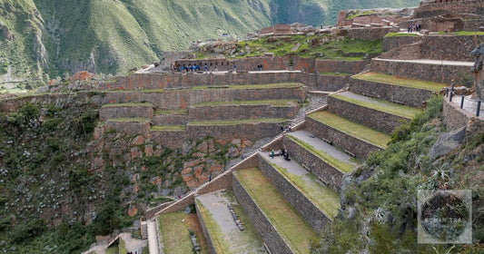 The Inca agricultural terraces at Ollantaytambo, Cusco, Peru