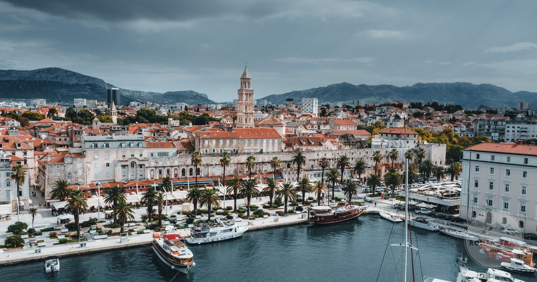 Split packing list for women, the waterfront and harbour Croatia