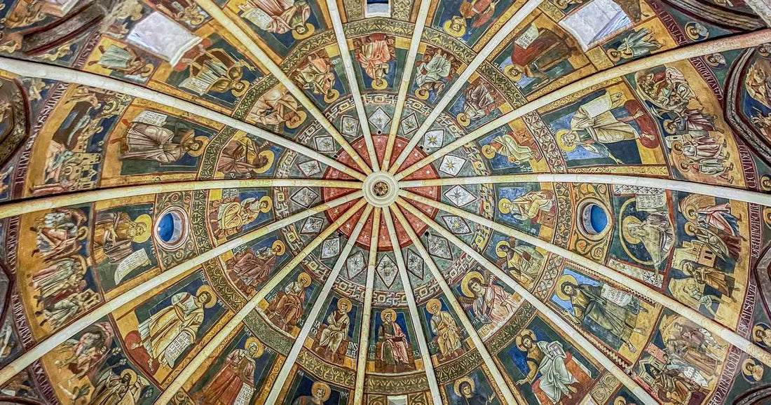 Frescoes in the dome of Parma Cathedral, Emilia Romagna, Italy