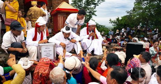 A Cham ceremony at the Po Klong Garai towers, Phan Rang, Vietnam