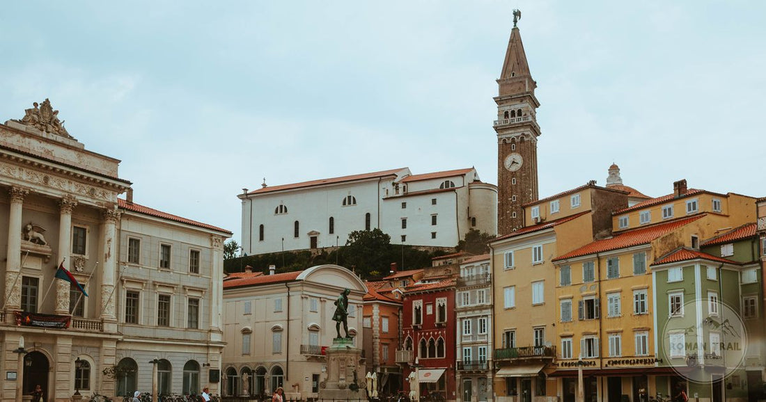 Tartini Square in Piran with its historic architecture, Slovenia
