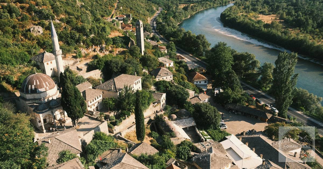 The stepped Ottoman village of Pocitelj above the Neretva river in Bosnia and Herzegovina.