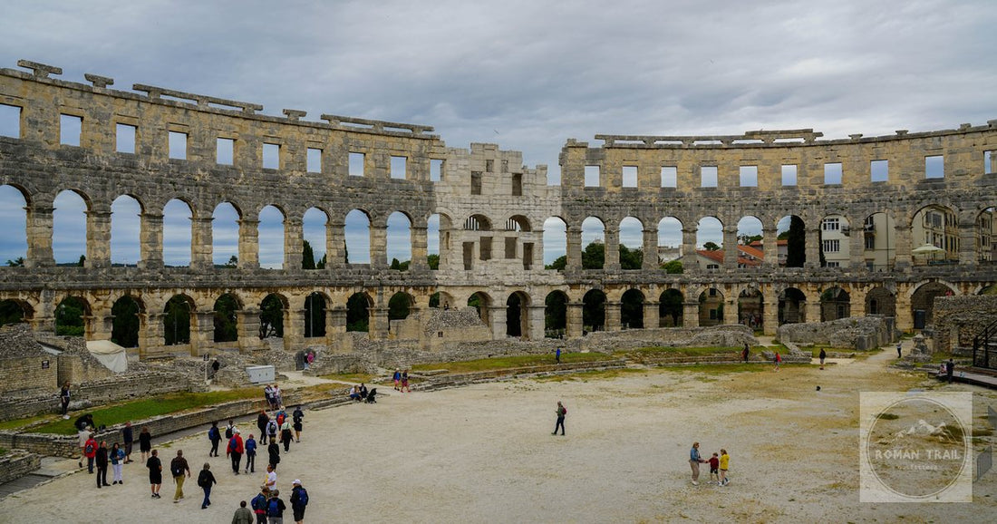 The Roman amphitheatre at Pula in Istria, Croatia