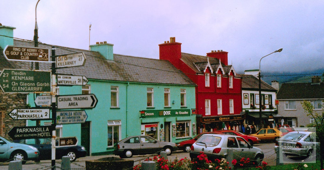 The painted houses of Sneem village on the Ring of Kerry, Ireland