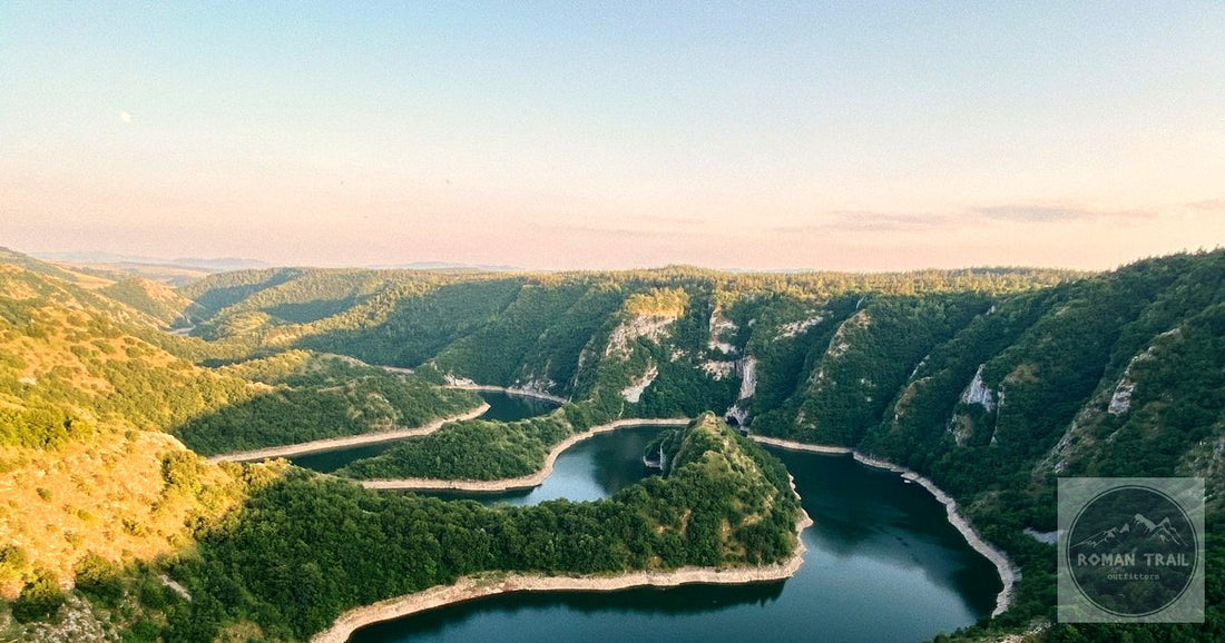 Uvac Canyon Serbia river meanders at sunrise