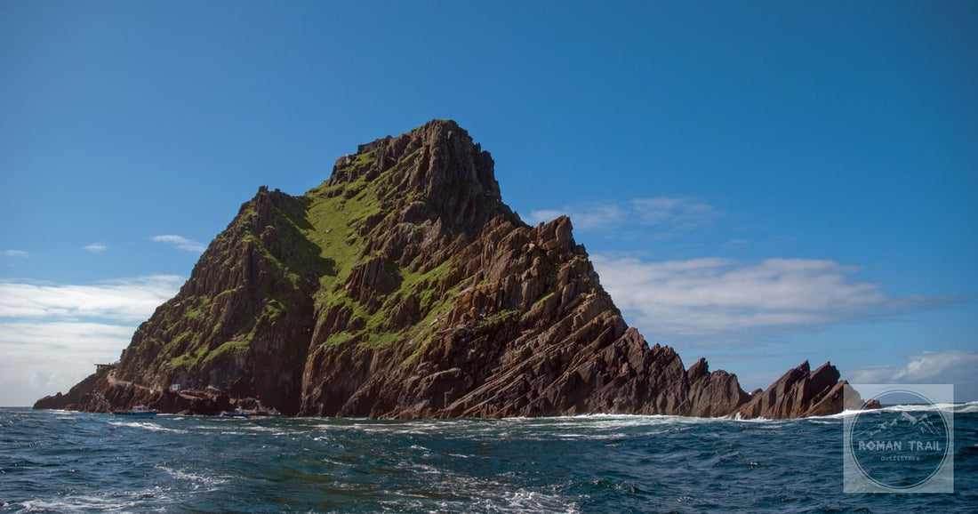 Skellig Michael rising from the Atlantic off the Kerry coast, Ireland