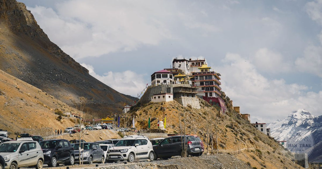 Key Monastery on its hill in the Spiti Valley, Himachal Pradesh, India