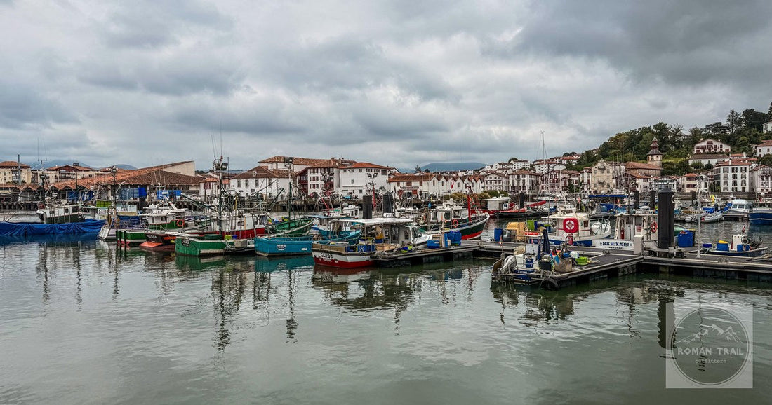 Fishing boats in the harbour at Saint-Jean-de-Luz, France