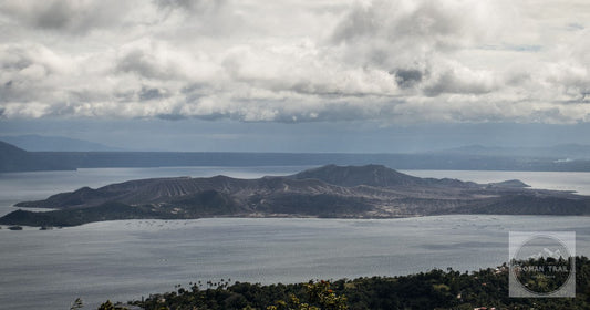 Taal Volcano within Taal Lake seen from Tagaytay, Philippines