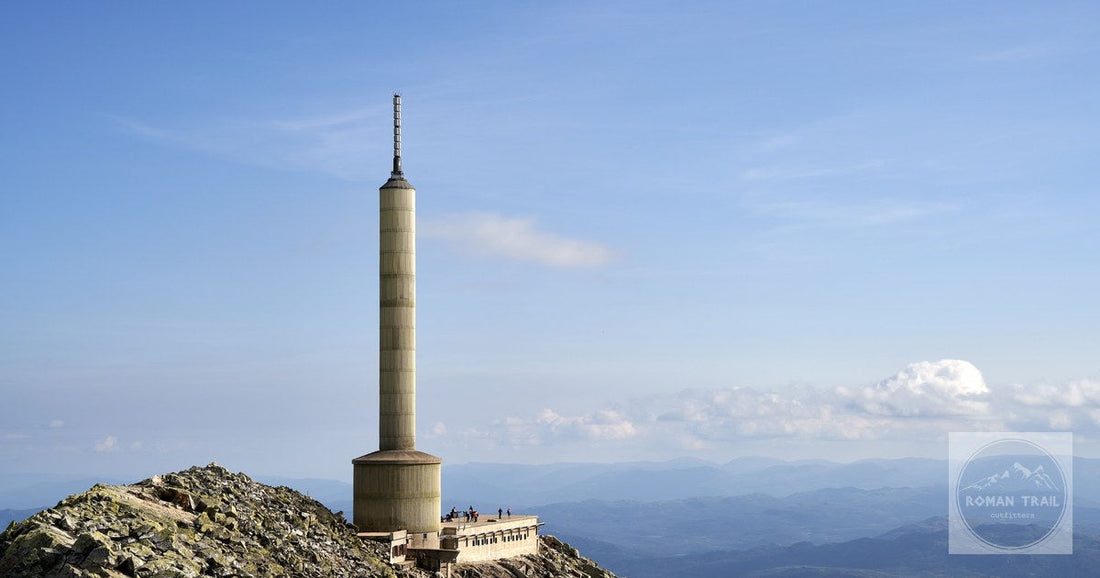 The transmitter tower on Gaustatoppen in Telemark, Norway
